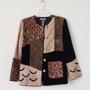 WOMEN'S CHENILLE TAPESTRY JACKET